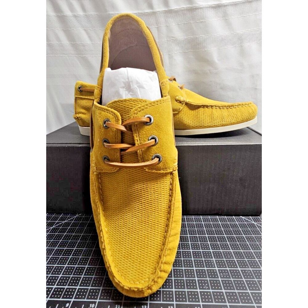 Frye Men's Briggs Boat Shoe leather lace , Honey,‎ 11 M US
